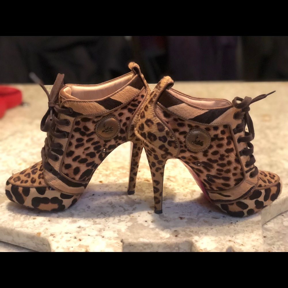 Christian Louboutin Leopard pony hair size 39